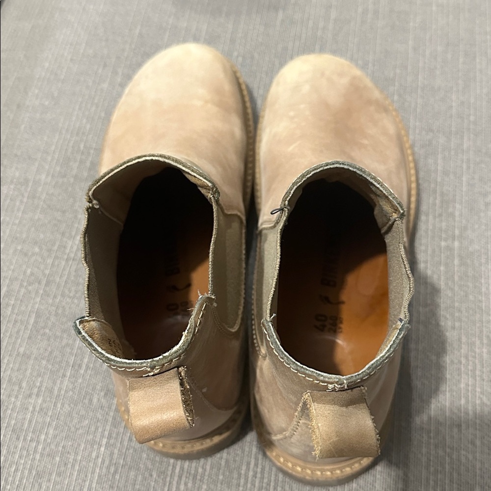 Birkenstock Beige Leather Chelsea Boots-unisex women/men - Picture 6 of 8